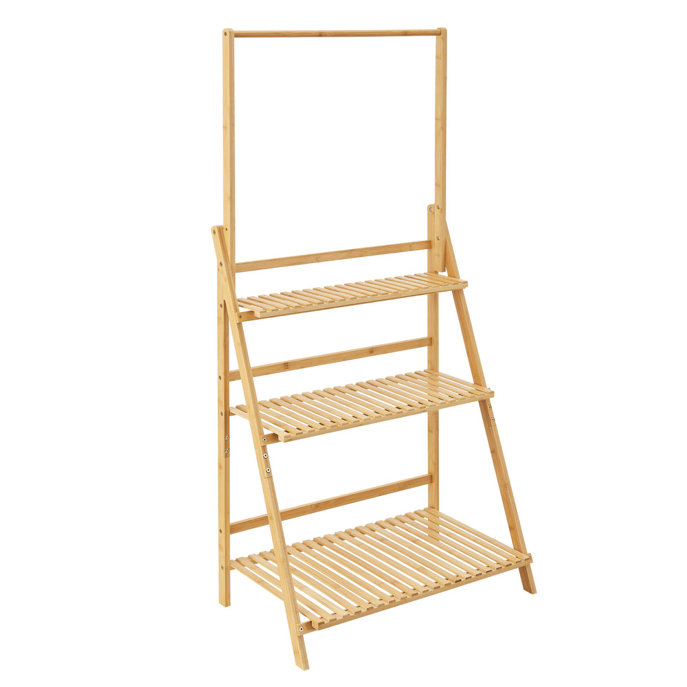 Planteholder Brändö 3 - Niveauer 144 x 70 x 39,5 cm bambus [en.casa] - premiumXL