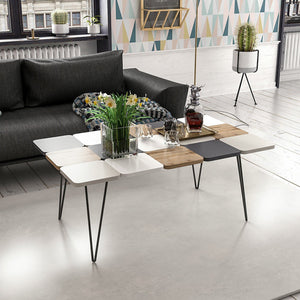Sofabord Give 44x110x66 cm Flerfarvet [en.casa].
