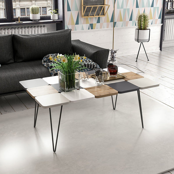 Sofabord Give 44x110x66 cm Flerfarvet [en.casa].
