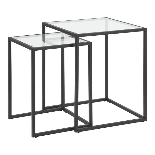 Holstebro sofabord sort/transparent [en.casa].