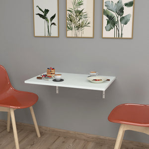 Klepp foldbart vægbord 72x45cm hvid [en.casa].
