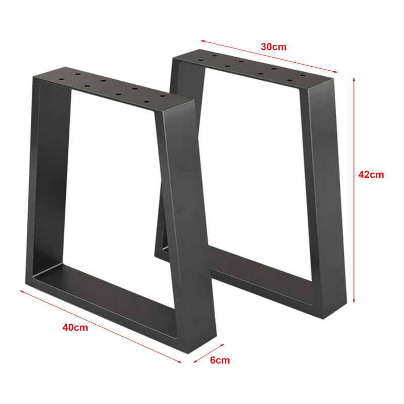 Målskitse Marstal bordstel 42x40cm sort [en.casa]