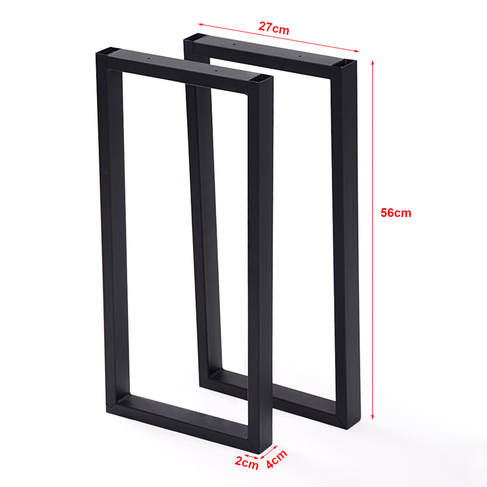 Bordstel Møldrup 56x27cm Sort [en.casa] - premiumXL