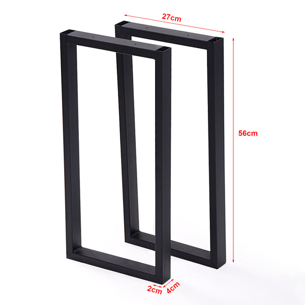 Bordstel Møldrup 56x27cm sort [en.casa]