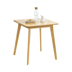 Närpes spisebord til 2 personer bambus 75x70x70 cm [en.casa].