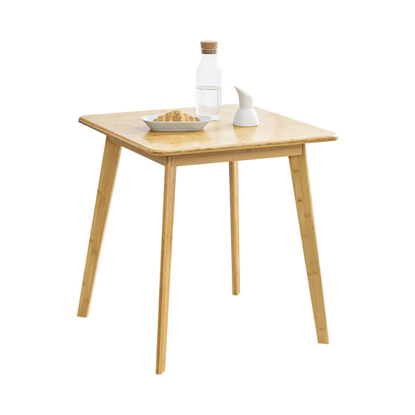 Närpes spisebord til 2 personer bambus 75x70x70 cm [en.casa].