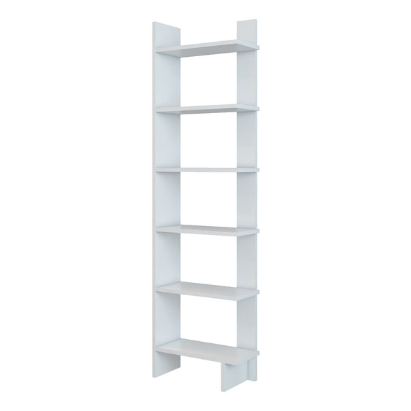 Midtdjurs hvid reol [en.casa].