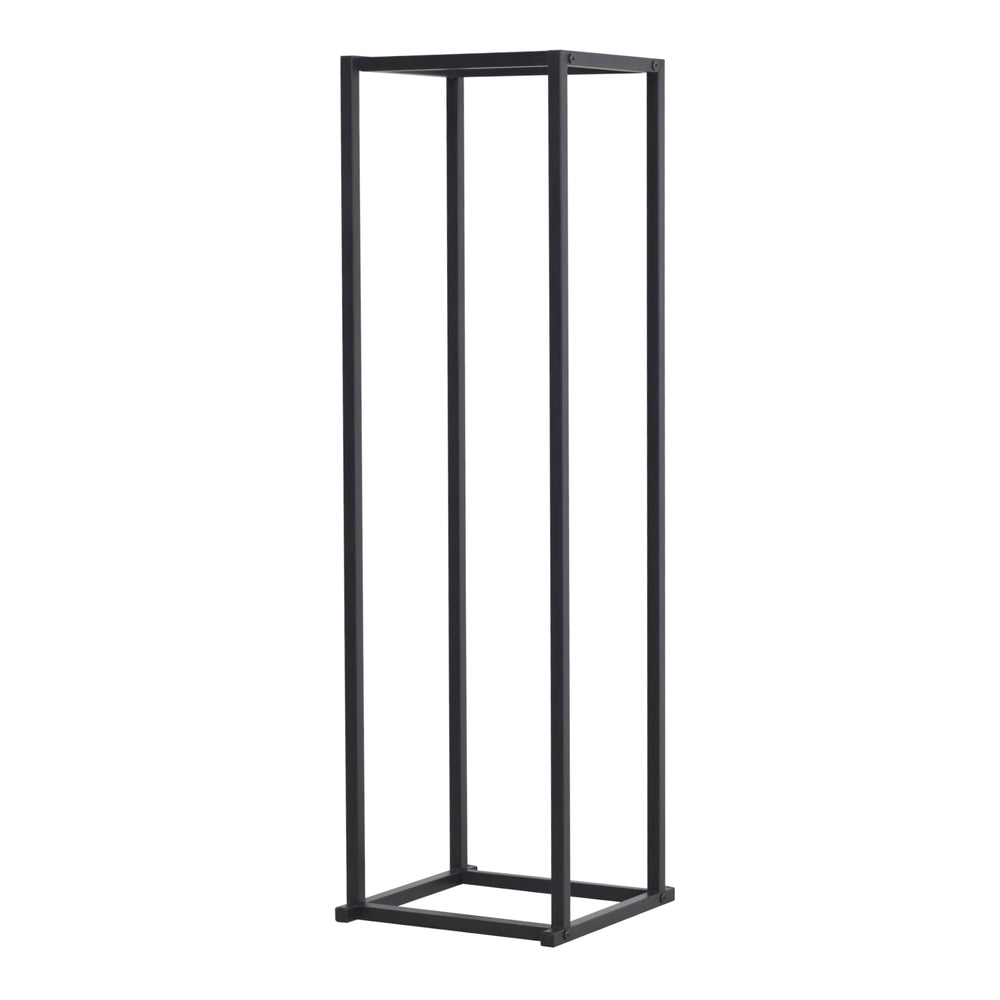 Brændestativ Tibro stål 35x35x120 cm sort [en.casa] - premiumXL