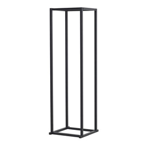 Brændereol Tibro stål 35x35x120 cm sort [en.casa]