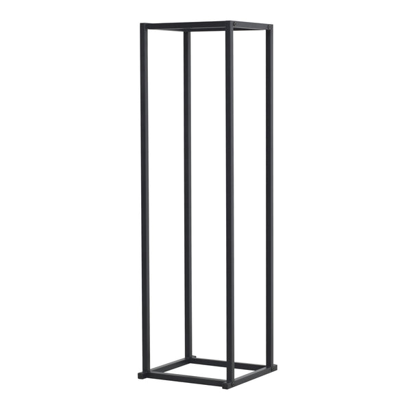 Brændereol Tibro stål 35x35x120 cm sort [en.casa]