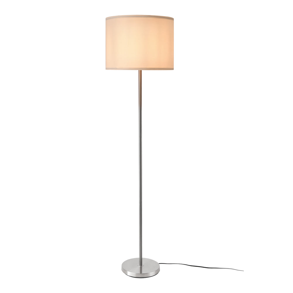Gulvlampe Tamworth E27 Sølv Tekstil [lux.pro] - premiumXL
