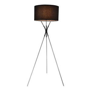 Athlone gulvlampe sølv/sort [lux.pro].