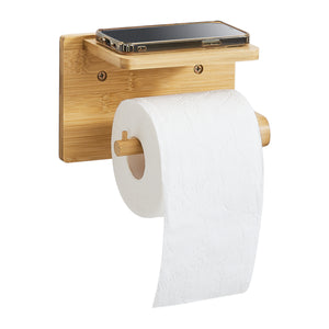 Vallentuna toiletrulleholder i bambus [en.casa].