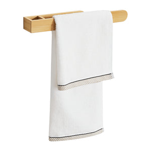 Tønsberg væghængt håndklædestang i bambus [en.casa].