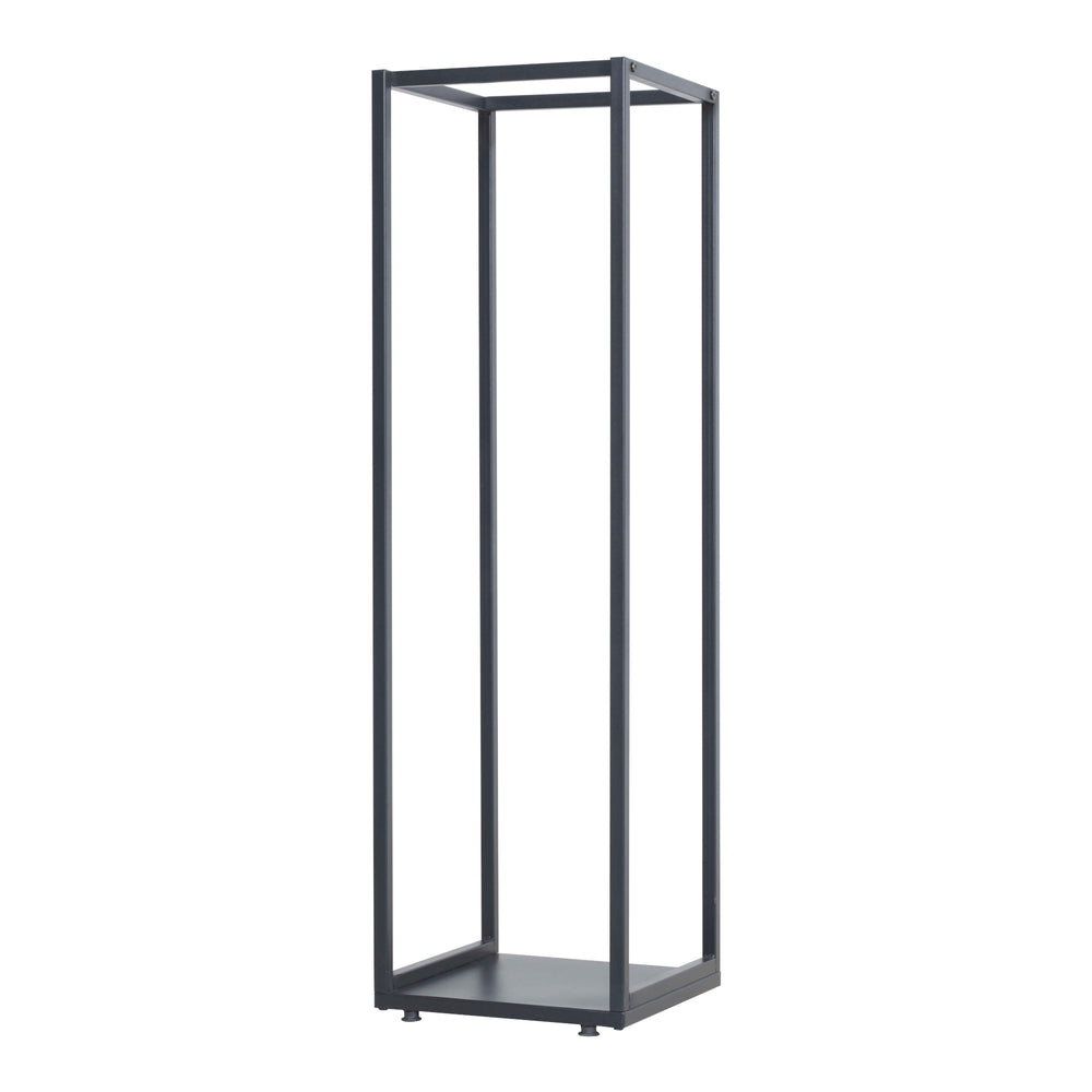 Brændereol Tornved stål 35x35x120 cm sort [en.casa] - premiumXL