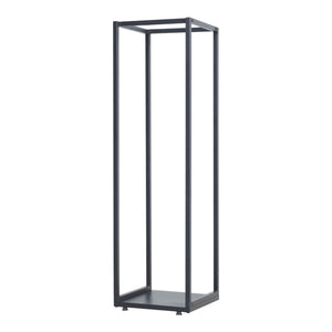 Brændereol Tornved stål 35x35x120 cm sort [en.casa]