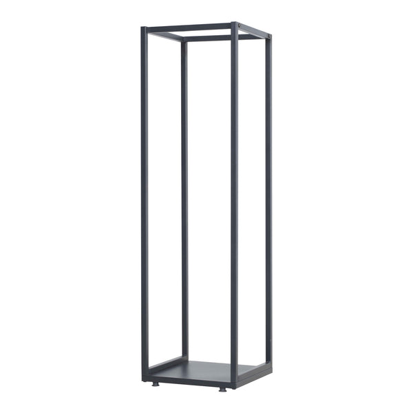 Brændereol Tornved stål 35x35x120 cm sort [en.casa]