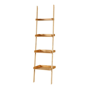 Göinge stigehylde med 4 bambushylder [en.casa].