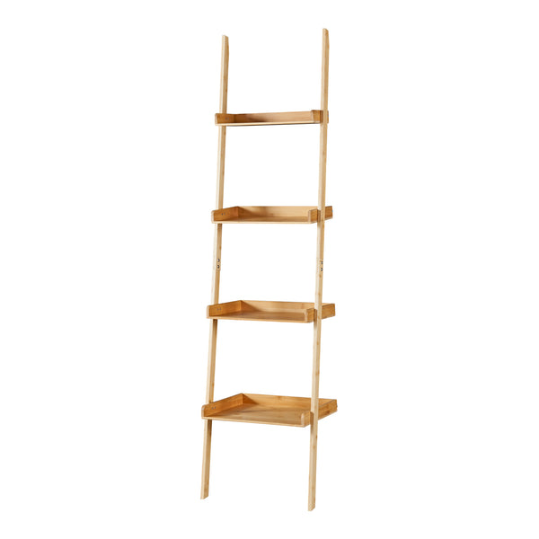 Göinge stigehylde med 4 bambushylder [en.casa].