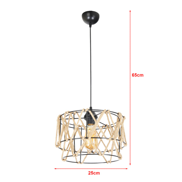 Pendellampe Maryport Schwarz [lux.pro]