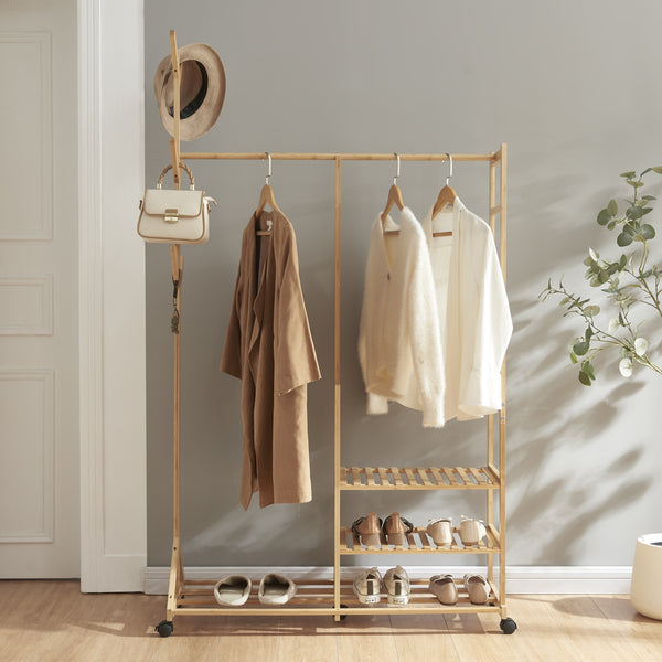 Rulbar knagerække Ikaalinen bambus [en.casa].