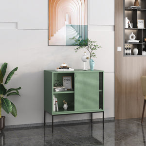 Skænk Eidsvoll 80x45x85cm grøn [en.casa].