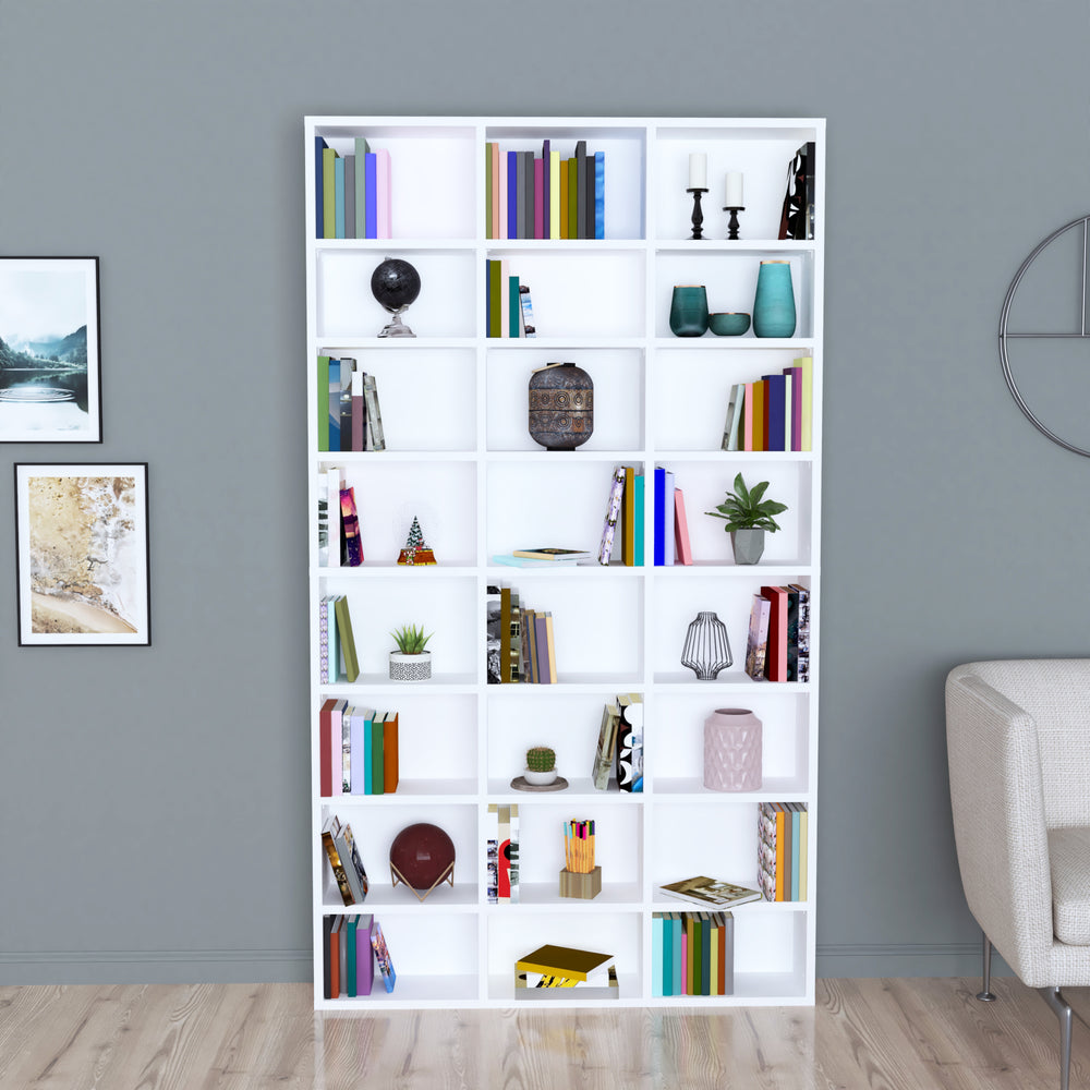 Askvoll bogreol 178x102x16cm Hvid [en.casa].