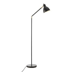 Gulvlampe Stockport 139cm sort/guld [lux.pro].
