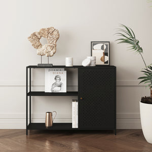 Skabereol Viitasaari Metal Sort [en.casa]