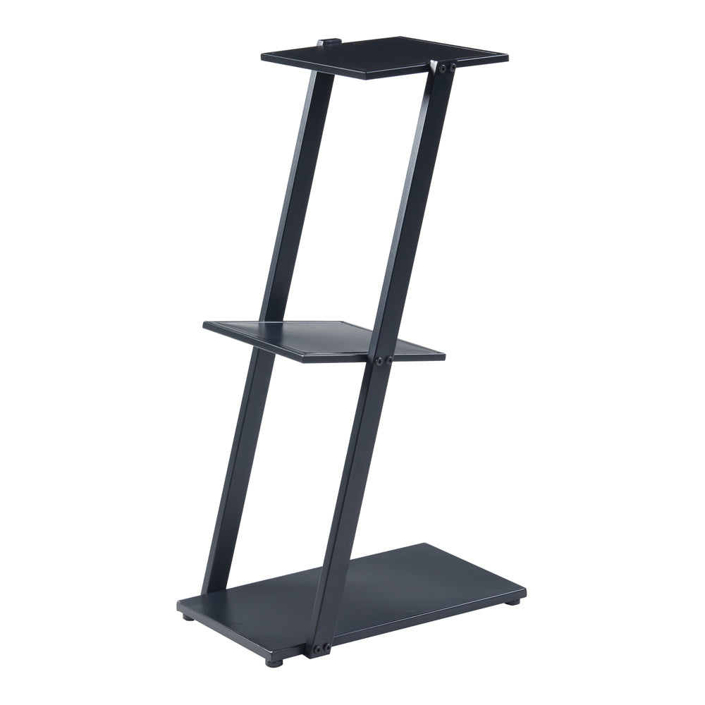 Reol Rollag 72x40x25cm i metal sort [en.casa] - premiumXL