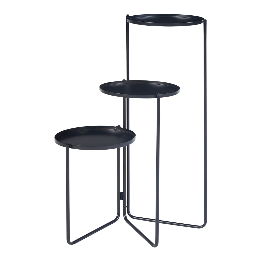 Ostre plantestativ med 3 metalhylder [en.casa].