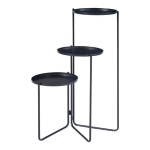Ostre plantestativ med 3 metalhylder [en.casa].