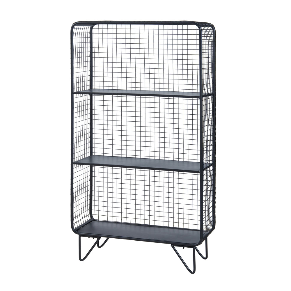 Stående hylde Volda metal 90x50x19 cm [en.casa].