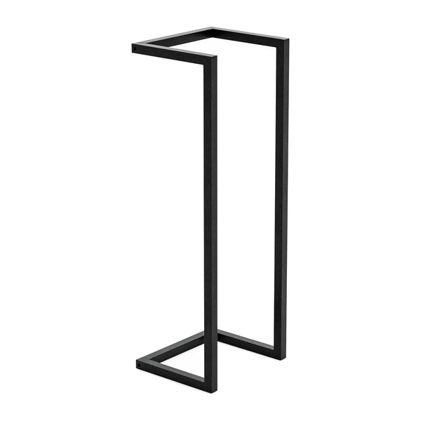 Loppa håndklædestang 70x25x20 cm sort [en.casa].