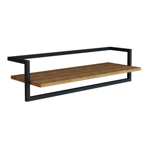 Vægknagerække Evje 80x30x20cm træfarver/sort [en.casa].