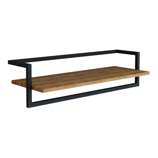 Vægknagerække Evje 80x30x20cm træfarver/sort [en.casa].