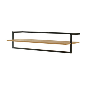 Vægknagerække Evje 80x30x20cm træfarver/sort [en.casa].