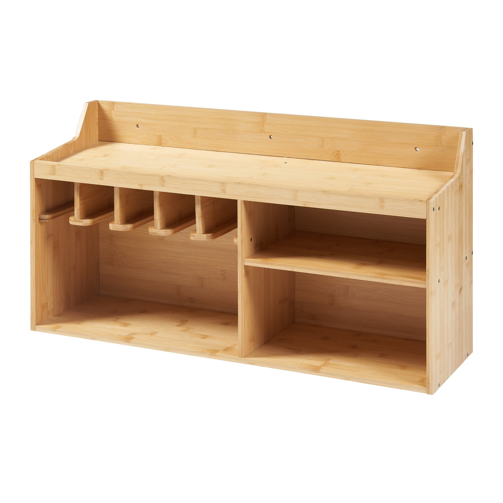Værktøjsholder Gjemnes 86x25x45 cm bambus [en.casa].