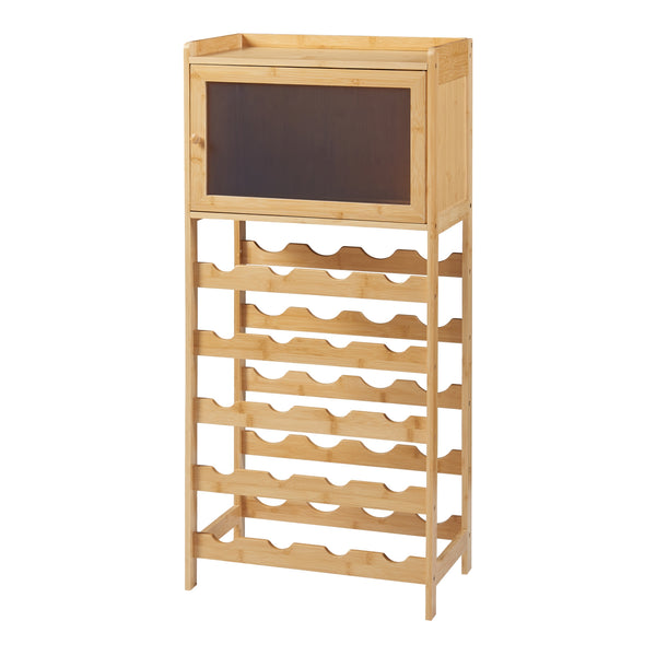 Vinreol Gjerstad 100x47x28cm bambus natur [en.casa].