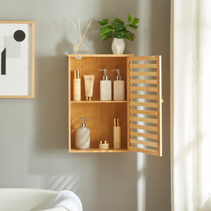 Badeværelsesskab Järfälla 55x37x16 cm Bambus [en.casa]