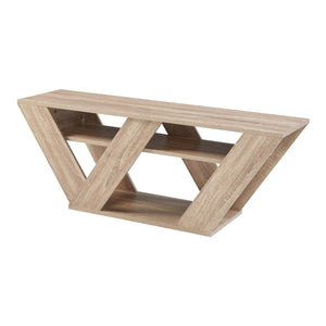 TV-bord Nome 110x30x40cm egetræslook [en.casa].