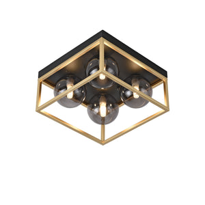 Widnes loftslampe sort/guldfarvet [lux.pro]