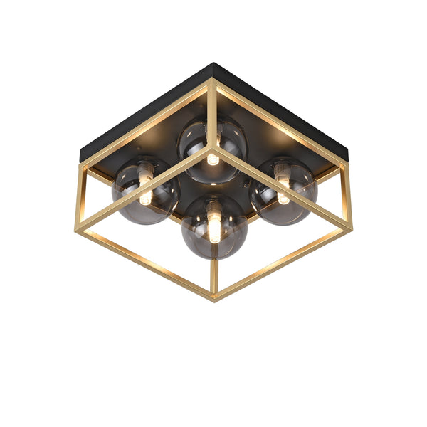 Widnes loftslampe sort/guldfarvet [lux.pro]