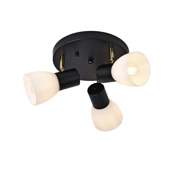 Loftslampe Abbey sort/hvid [lux.pro]