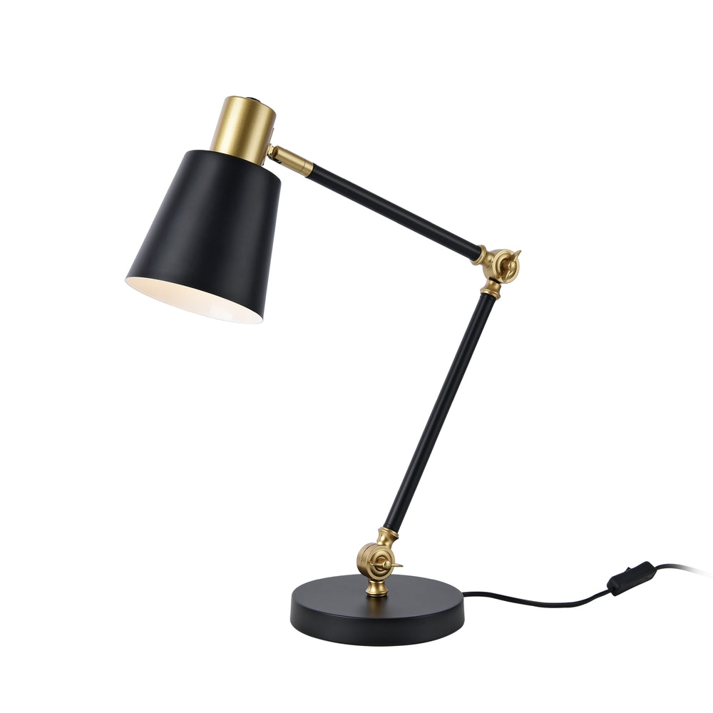 Bordlampe Abergele Sort / Guld farve [lux.pro] - premiumXL
