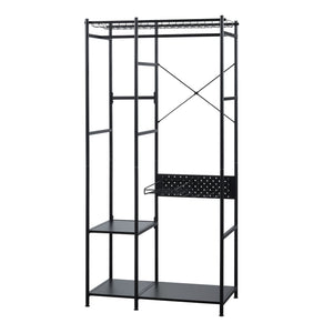 Knagerække Brønnøy 182x90x46cm sort [en.casa].