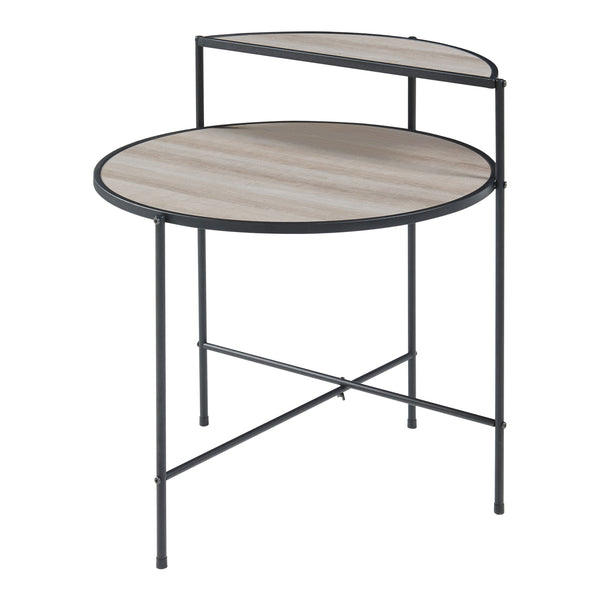 Sidebord Fyresdal sort/eg-look [en.casa].