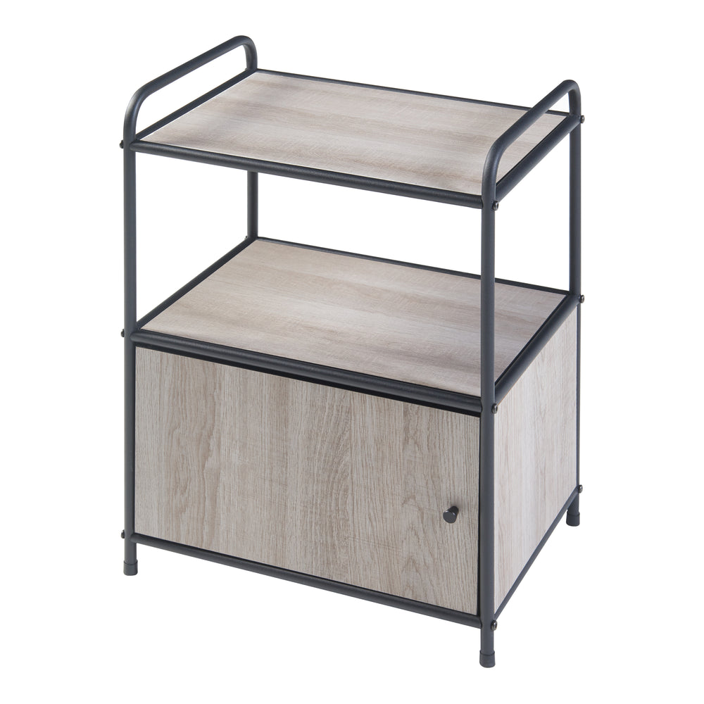 Sidebord Gulen Sort/Eg - Udseende [en.casa] - premiumXL