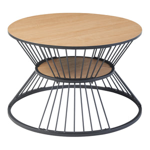 Sofabord Fossbergom sort/eg-look [en.casa].