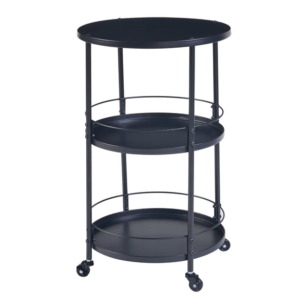 Serveringsvogn Munkedal metal sort [en.casa].